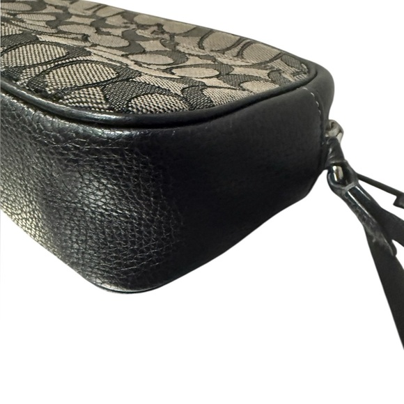COACH Mini Jamie Camera Bag & Wallet Signature Jacquard Silver/Smoke Black C0927 - Picture 8 of 16